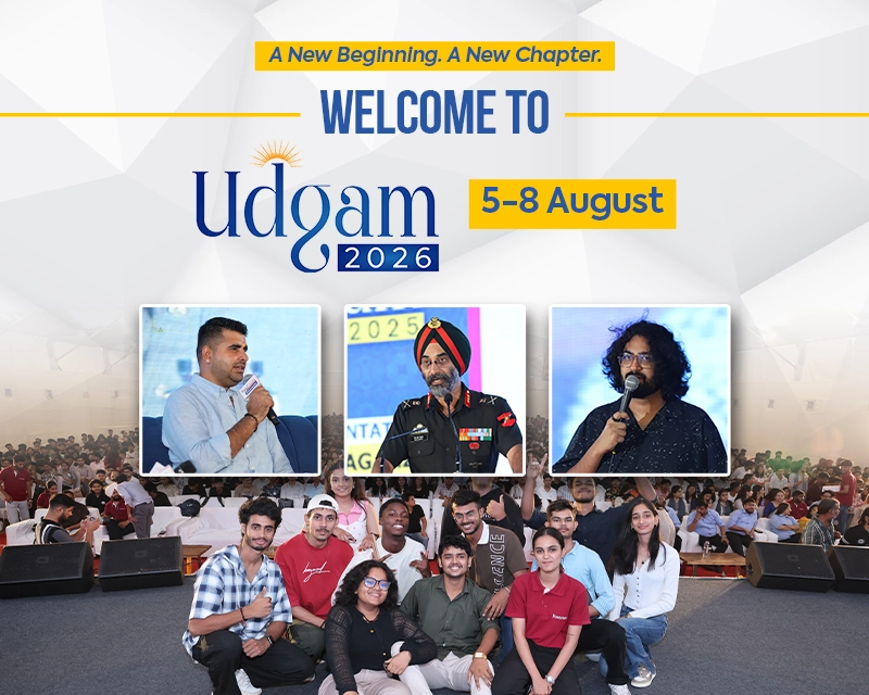 Welcome to Udgam 2026 - 5-8 August